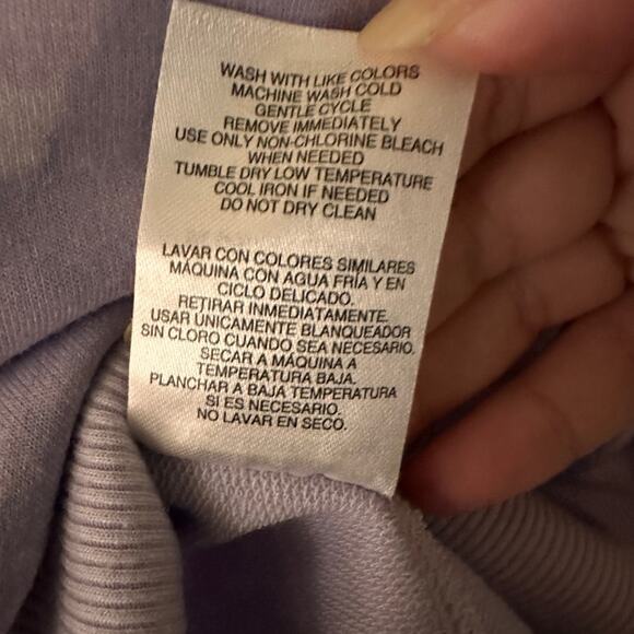 Mondetta abstract purple floral print sweater size extra small - Picture 7 of 7